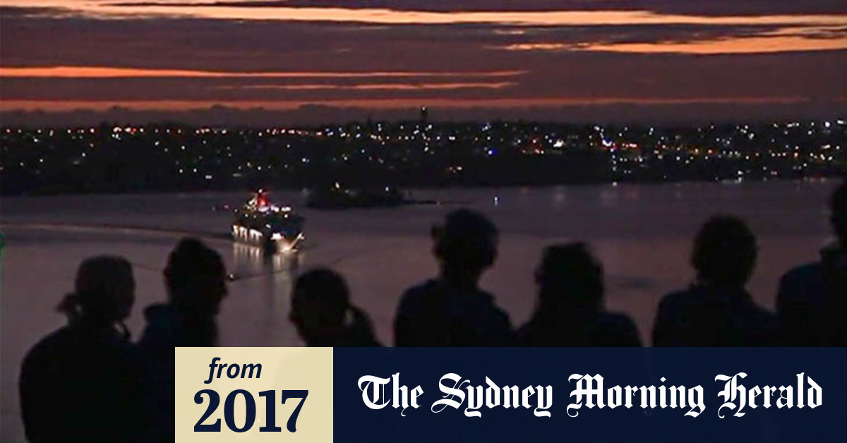 Video Anzac dawn service above Sydney Harbour